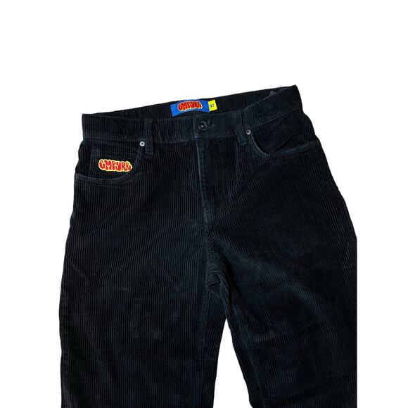 Empyre Black Relaxed Baggy Skateboarding Y2K Skater Corduroy Pants  size 27 - Picture 3 of 6
